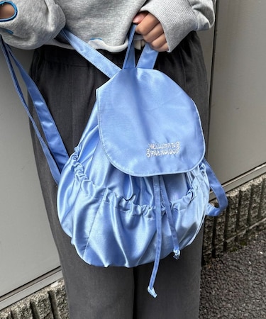 【CIAOPANIC TYPY】H.Sロゴ刺繍サテンリュックサック