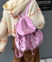 【CIAOPANIC TYPY】H.Sロゴ刺繍サテンリュックサック