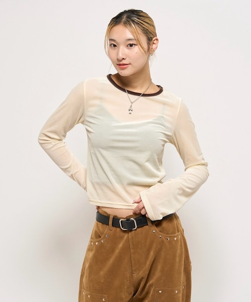 【WHO'S WHO gallery】ベロアリンガートップス