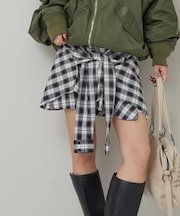 【WHO'S WHO gallery】チェックラップスカート