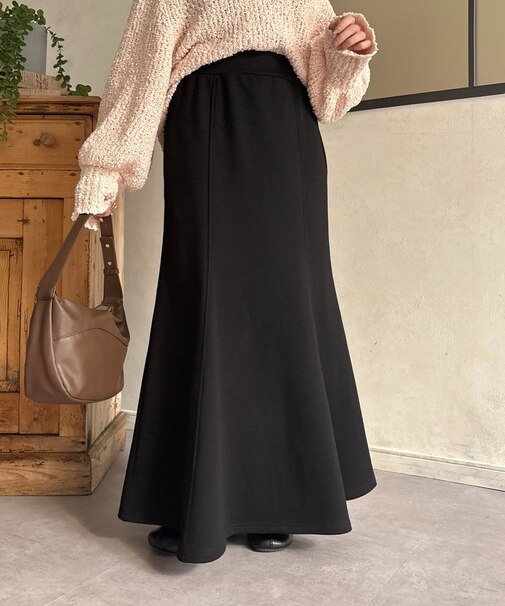 裏毛Iラインマーメイドスカート