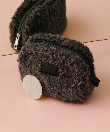 【Kastane】Fluffy&mirror pouch