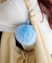 【Kastane】ファーチャームキーホルダー