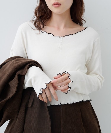 【Kastane】もちもちメロウニットプルオーバー