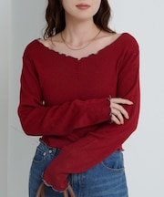 【Kastane】もちもちメロウニットプルオーバー