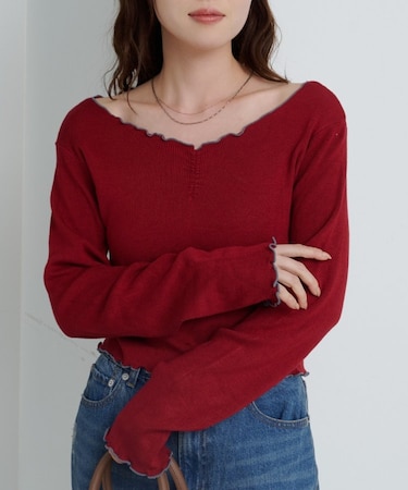 【Kastane】もちもちメロウニットプルオーバー