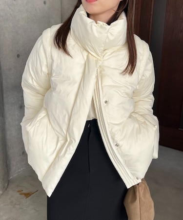 【CAPRICIEUX LE'MAGE】2WAY中綿パフジャケット