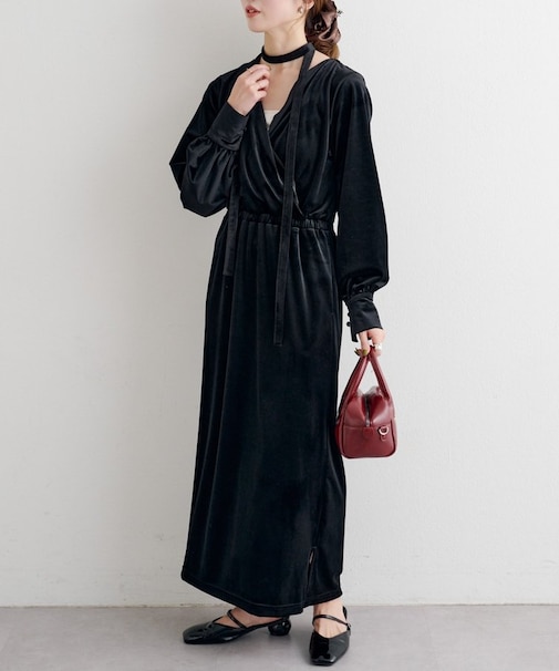 【Kastane】 ベロア2WAYワンピース
