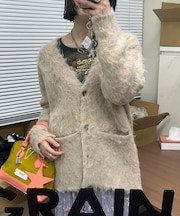 【neutral】シャギーニットカーディガン