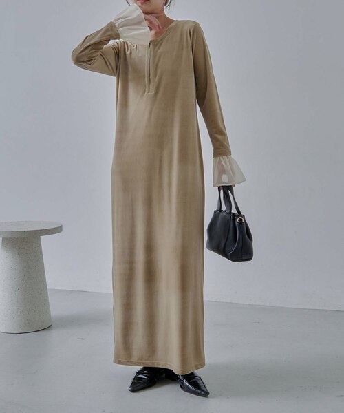 CAPRICIEUX LE'MAGE⭐︎ベロアワンピース CAPRICIEUX LE'MAGE（カプリシューレマージュ） ワンピース 「低身長