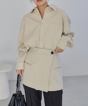 【CAPRICIEUX LE'MAGE】ラップレイヤードシャツ