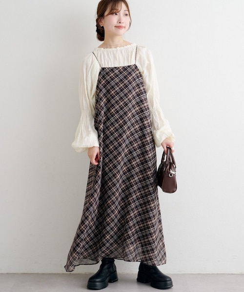 Kastane】シアーチェックワンピース｜パルグループアウトレットの