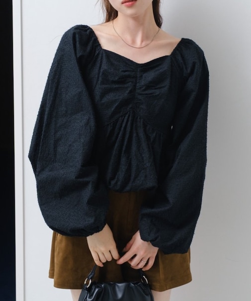 【Kastane】ダメージループバルーンブラウス