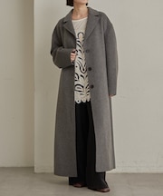 【Omekashi】ウールリバーロングコート