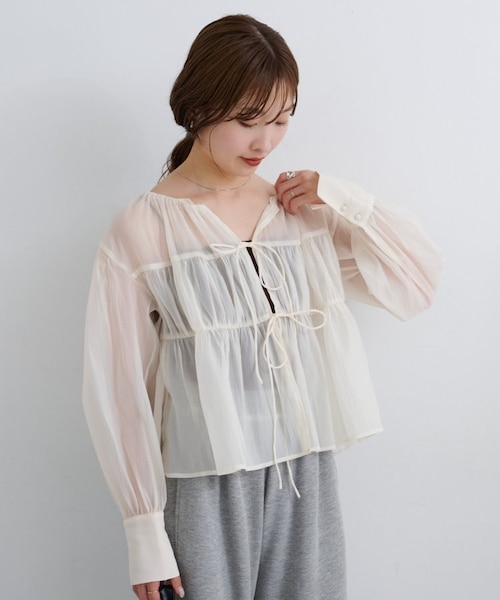 Kastane】シアーティアードブラウス｜パルグループアウトレットの