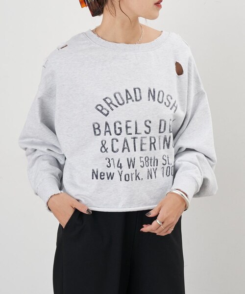 SHENERY】ダメージロゴスウェット｜パルグループアウトレットの