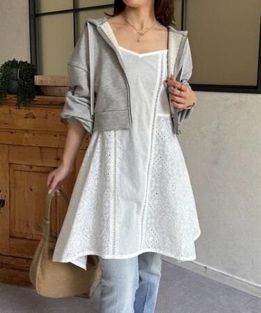 コットンレースキャミチュニック