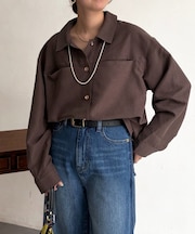 ショート丈シャツジャケット