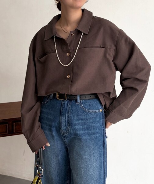 ショート丈シャツジャケット