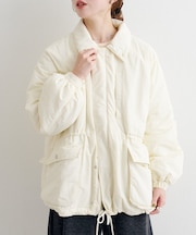 【Kastane】ウエストギャザーナイロンコート