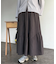スエードティアードフレアスカート