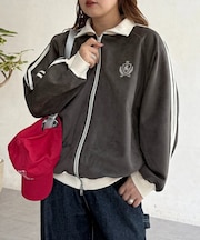 フェイクスエードトラックジャケット