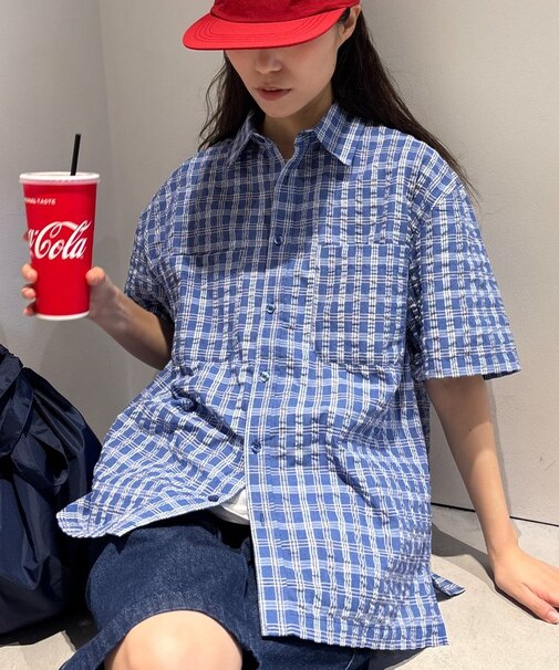 【CIAOPANIC TYPY】ポコポコチェック半袖シャツ