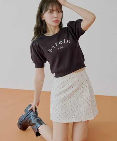 【Chico】ドットボックスミニスカート