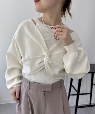 【mystic】クロスニットSET