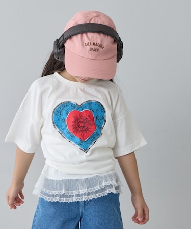 【CIAOPANIC TYPY】【KIDS】ヴィンテージ風アソート柄半袖TEE