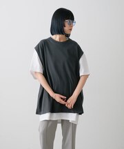 【Kastane】ピグメントダイノースリーブTシャツ