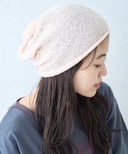 【CIAOPANIC TYPY】タックデザインメッシュビーニー