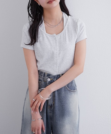 【mystic】ホルターレイヤードフレンチ