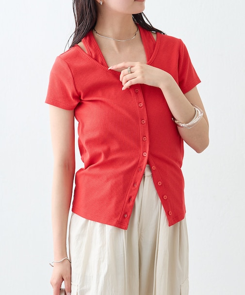 【mystic】ホルターレイヤードフレンチ