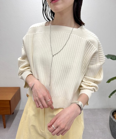 【mystic】Vワイドショートカーディガン