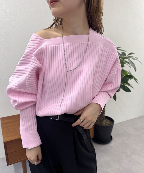 【mystic】Vワイドショートカーディガン