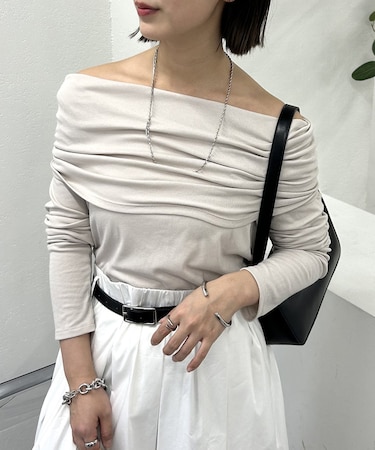 【mystic】マルチネックカットソー