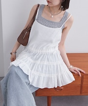 【mystic】ティアードキャミチュニック