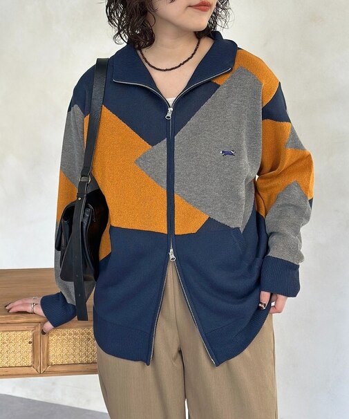 【PENNEYS】ジップカーディガン