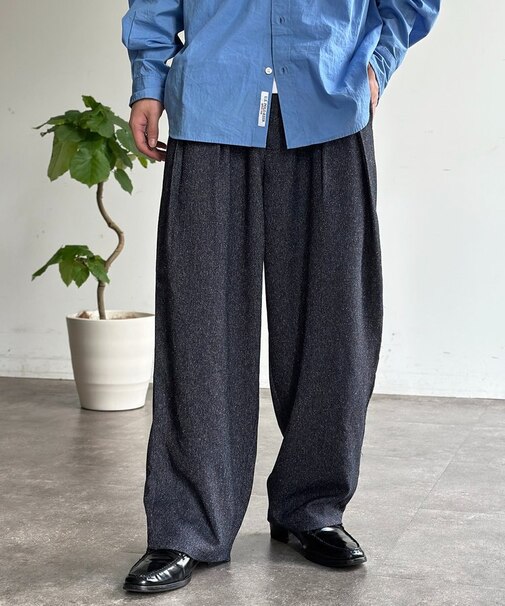 2タックサマーツイードトラウザー