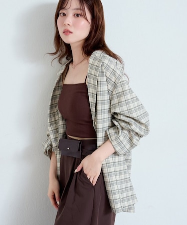 【Kastane】チェックシャツジャケット