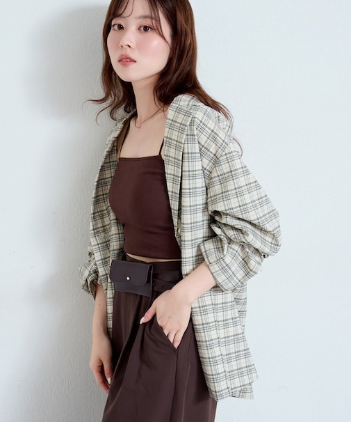 【Kastane】チェックシャツジャケット