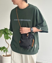 ピグメントミニ裏毛5分袖スウェット