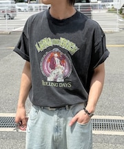 パウダー加工ヴィンテージライクT