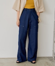 【Kastane】ダブルニーペインターパンツ*