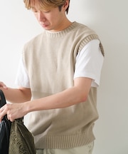 【Kastane】サンフェードニットベスト