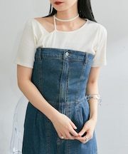 【Kastane】テレコワンショルTee