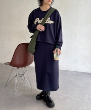 コクーンプルオーバー×ナロースカートセットアップ