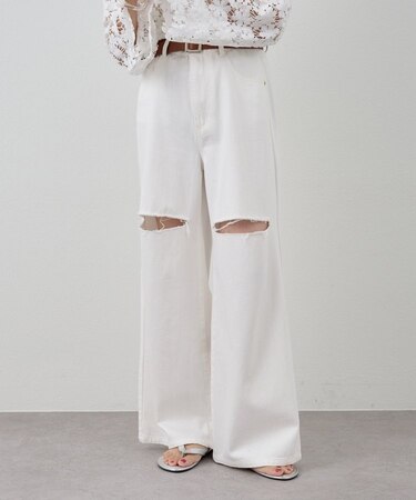 【SHENERY】ダメージデニムパンツ