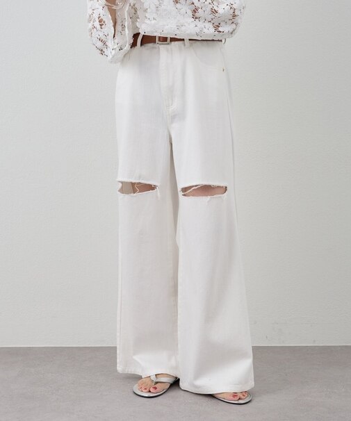 【SHENERY】ダメージデニムパンツ